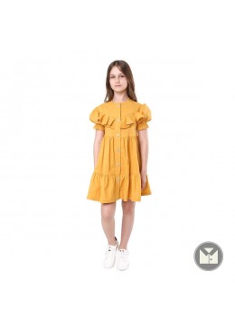 Timbo горчичное платье для девочки Lila P070643